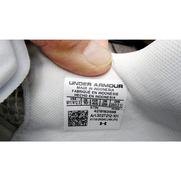 Under Armour Hovr Beige Men Size 11 New No Box - Picture 9 of 9